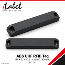 135x22x12.5mm ABS RFID tag, ISO18000-6C UHF RFID, support screw installing and stregthened glue